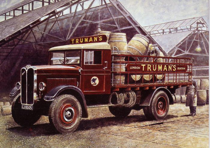 Trumans beer lorry